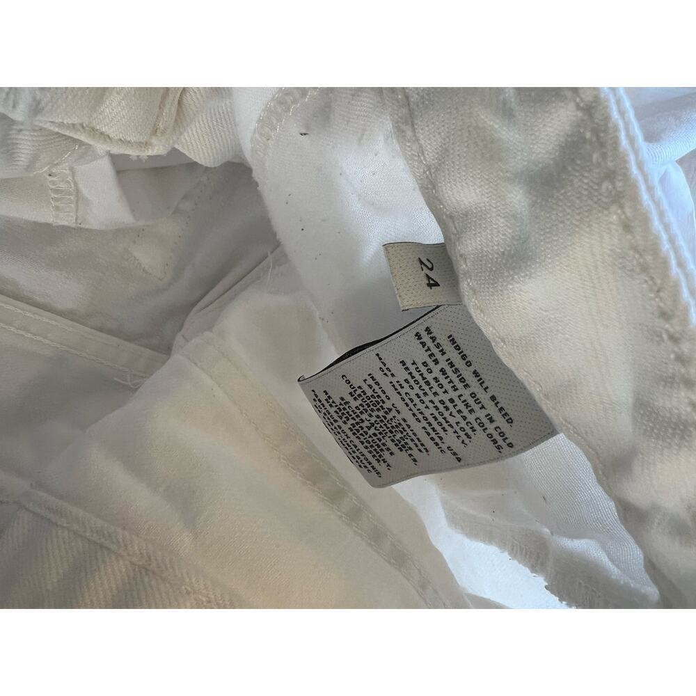 J Brand Joanie Mid rise white jean denim shorts - Picture 3 of 3